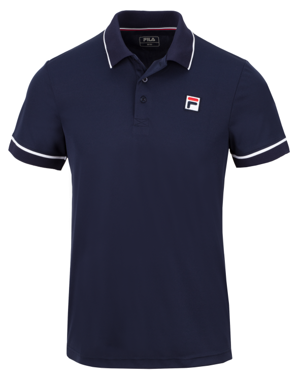 Koszulka polo do tenisa FILA New Court Navy