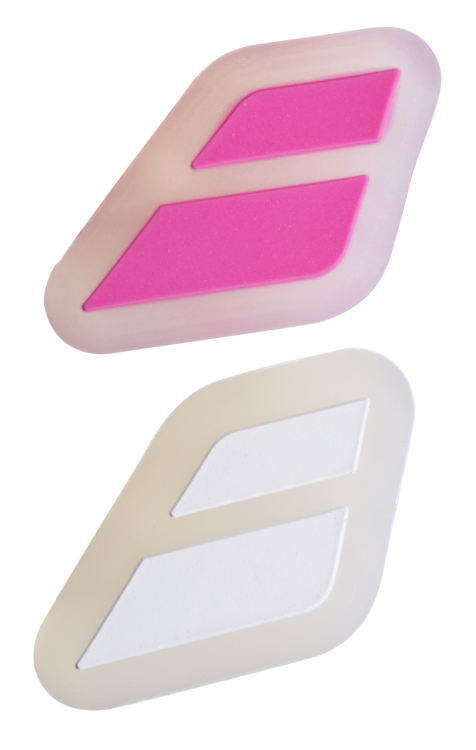 BABOLAT Wibrastop Flag Damp biało - różowy