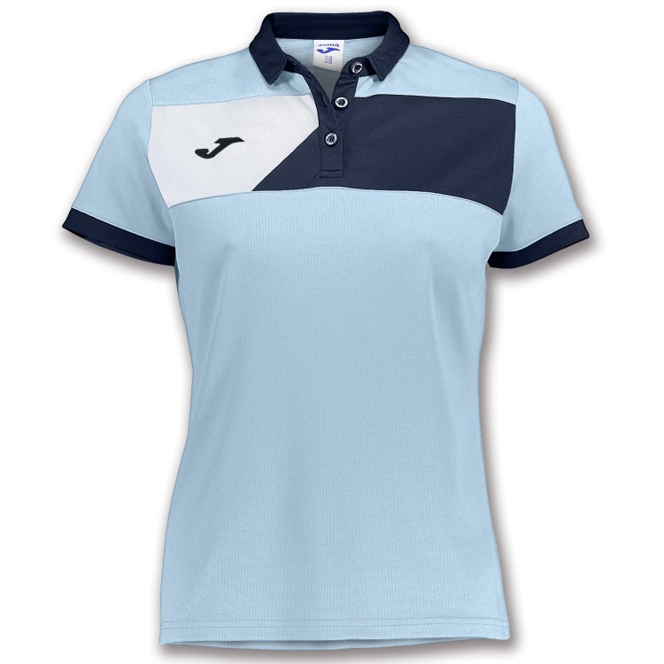 JOMA POLO CREW II S/S SKYBLUE-NAVY WOMAN