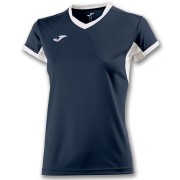 JOMA T-SHIRT CHAMPION IV NAVY-WHITE S/S WOMAN