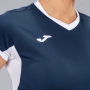 JOMA T-SHIRT CHAMPION IV NAVY-WHITE S/S WOMAN