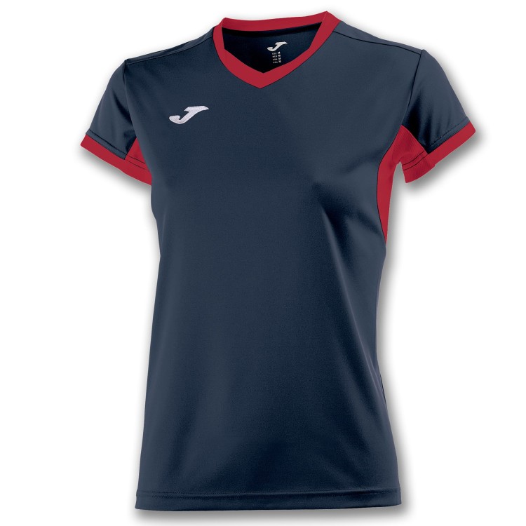 JOMA T-SHIRT CHAMPION IV NAVY-RED S/S WOMAN