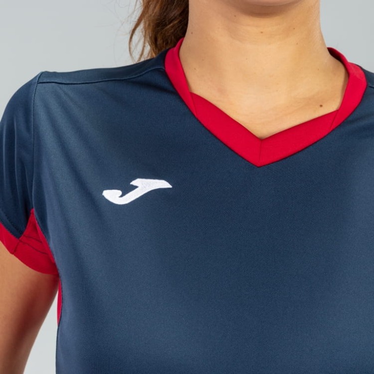 JOMA T-SHIRT CHAMPION IV NAVY-RED S/S WOMAN