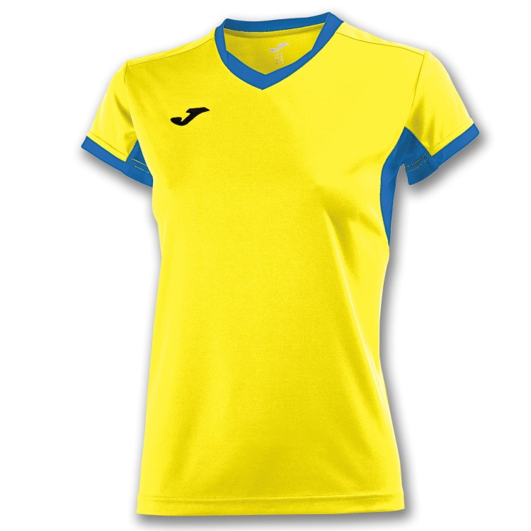 JOMA T-SHIRT CHAMPION IV YELLOW-ROYAL S/S WOMAN