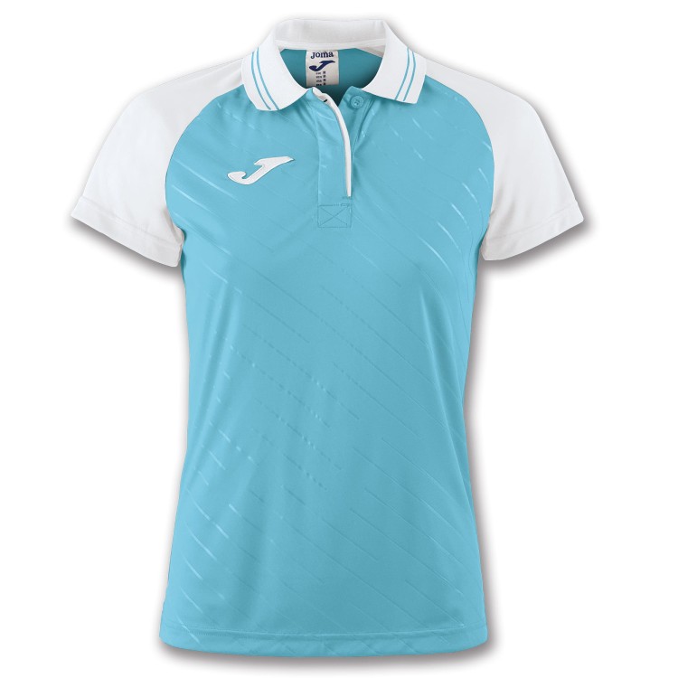 JOMA POLO TORNEO II S/S TURQUOISE-WHITE WOMAN