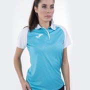 JOMA POLO TORNEO II S/S TURQUOISE-WHITE WOMAN