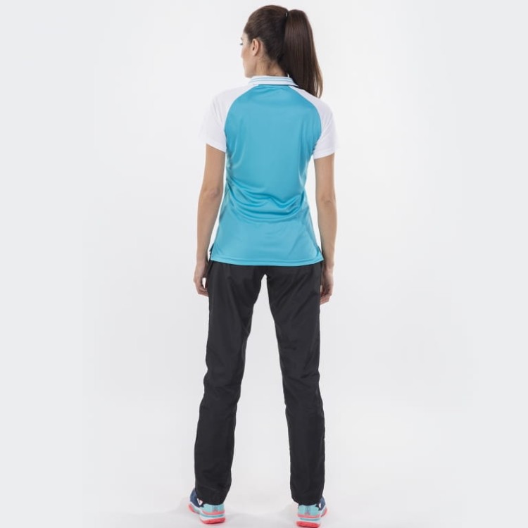 JOMA POLO TORNEO II S/S TURQUOISE-WHITE WOMAN