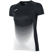 JOMA T-SHIRT ELITE VI BLACK-WHITE S/S WOMAN