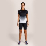 JOMA T-SHIRT ELITE VI BLACK-WHITE S/S WOMAN