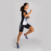 JOMA T-SHIRT ELITE VI BLACK-WHITE S/S WOMAN