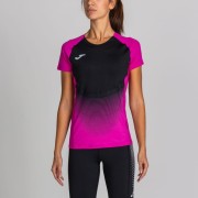 JOMA T-SHIRT ELITE VI PINK-BLACK S/S WOMAN