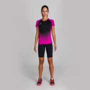 JOMA T-SHIRT ELITE VI PINK-BLACK S/S WOMAN