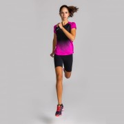JOMA T-SHIRT ELITE VI PINK-BLACK S/S WOMAN
